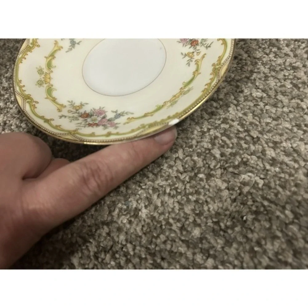 RARE Noritake Japan Dinner Set Hand Painted‎ Floral Golden Trim 28 Piece Gift